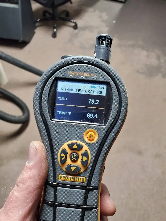 Moisture meter humidity assessment for Fire & Smoke Damage Restoration in Palermo